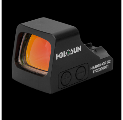 HE407k-GR X2 Holosun 407k Reflex Sight (Green Dot